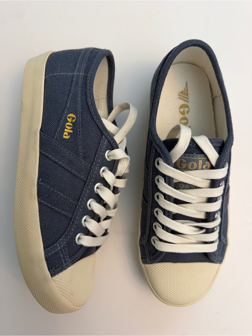 GOLA WOMEN'S COASTER LINEN SNEAKERS, Size 6